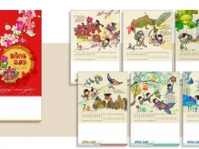 In lịch 2016 – Xu hướng lựa chọn chất liệu giấy