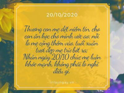 Những lời chúc hay và cách viết thiệp tặng mẹ, người thân trong dịp 20/10
