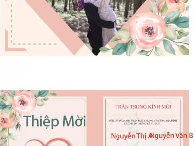 Top 15 mẫu thiệp cưới đẹp 2021