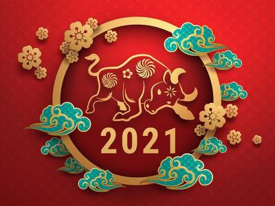 Download miễn phí vector Trâu vàng Tết Tân Sửu 2021