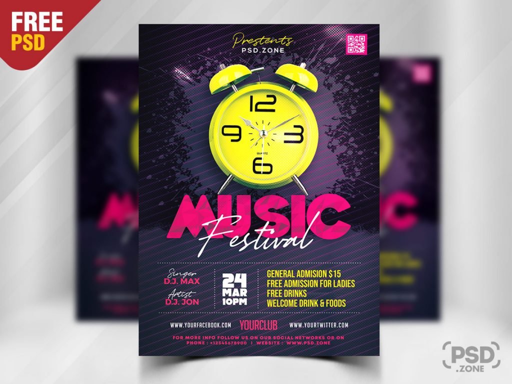 Modern Music Festival Party Flyer