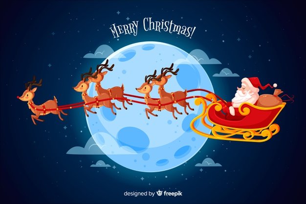 christmas concept flat design
