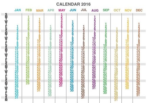 mẫu lịch 1 tờ 2016-21